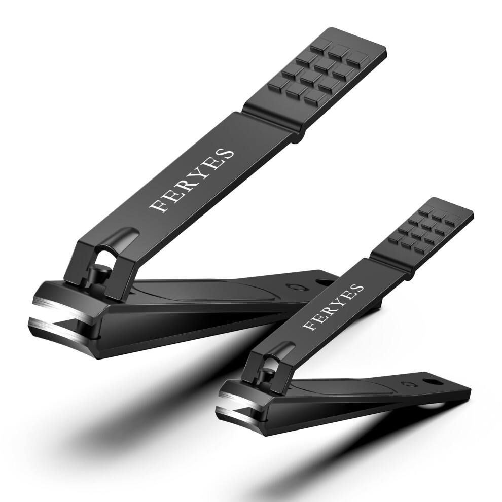 Feryes Premium Stainless Steel Nail Clipper Set - Ultra Sharp, Ergonomic Toenail & Fingernail Clippers With Long-Lasting Sharpness -Professional