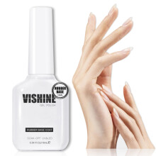 Vishine Clear Rubber Base Coat Gel Nail Polish, 5 in 1 Rubber Builder for Strengthen Apex Building Extension Long Lasting Protect U V Cured Color