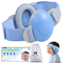 ECHOCUBE Baby Ear Defender, 25dB Noise Cancelling Headphones for Babies 0-48 Months, CE & ANSI Certified Adjustable Baby Ear Muffs for Sleep