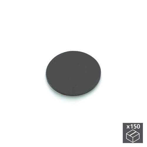 Emuca - Adhesive screw covers, D. 13 mm, Anthracite grey,200 units 1