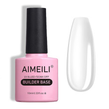 AIMEILI 7 in 1 Builder Base Strengthening Gel, UV/LED Clear Building Nail Gel in a Bottle for Nails Extension Gel Polish Nail Repair