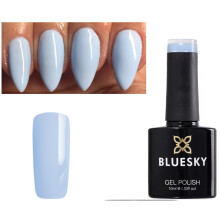 Bluesky Nail Gel Polish BLUE BABY LIGHT BLUE FADED BLUE Spring Summer Color Blue QXG741 UV LED Soak Off 10ml