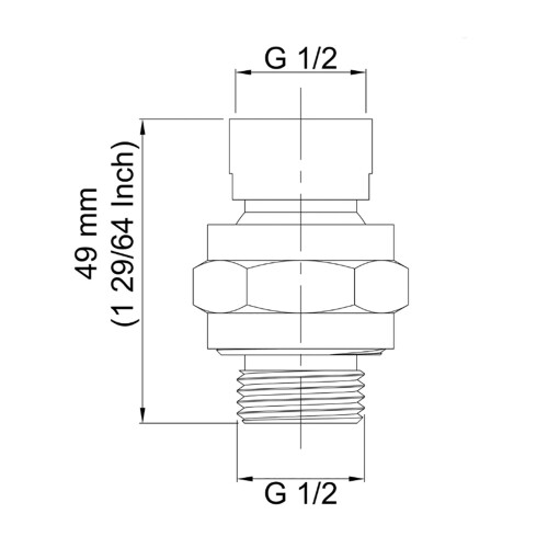Swivel Shower Head Adapter Joint Extendable Shower Arm 2