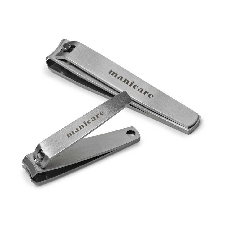 Manicare Premium Nail Clippers, Pack Of 2, Stainless Steel Small And Medium Clippers For Precisie Trimming Of Toenails And Fingernails