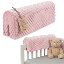 Bed Edge Guard Kids Rail Frame Protector Box Spring Safety Barrier 80 cm - Baby Fall Shield with Removable Cover Cushion for Children Toddler Crib