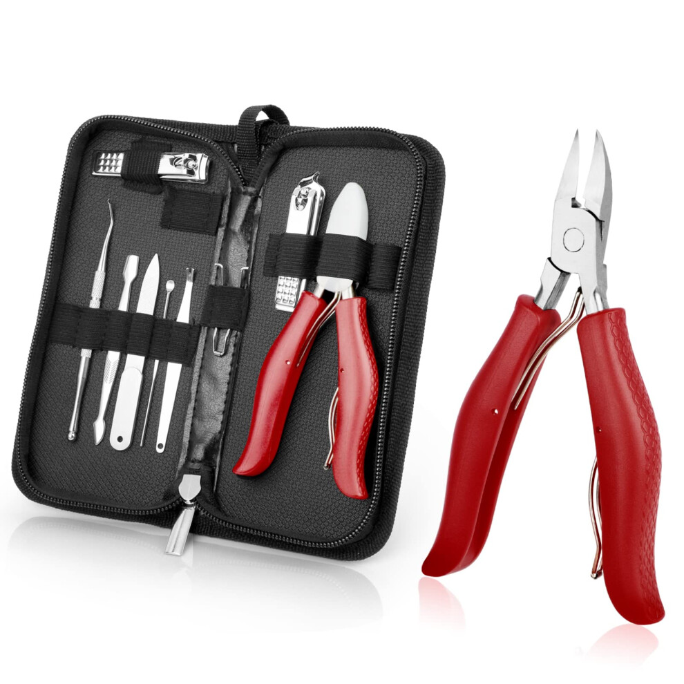 Wellehomi Toenail Clippers For Thick And Ingrown Nails, Nail Clipper Kit And Professional Podiatrist Toenail Clippers Heavy Duty Nail Scissors Toenail