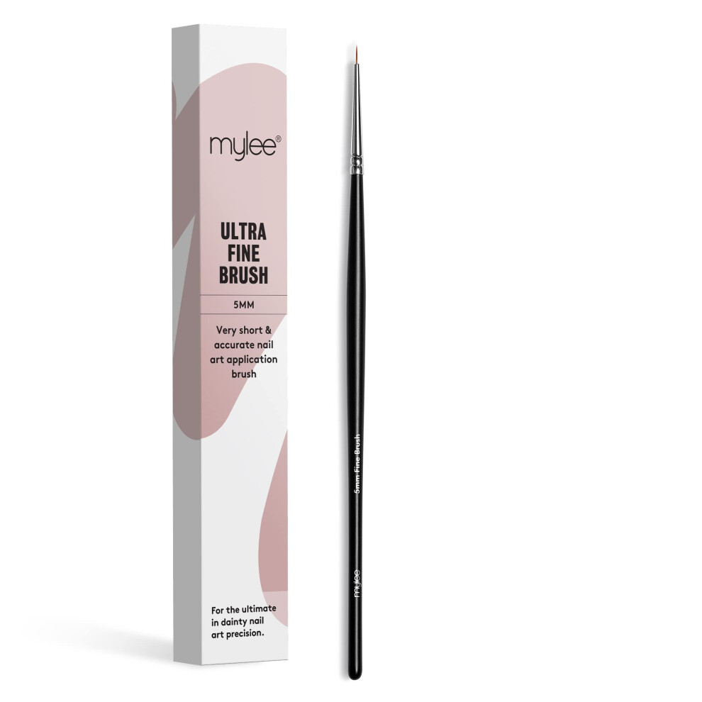 Mylee Brush For Gel Nail Art & Polish Application, 7 Designs, Oval, Angled, Ombre, Fine, Professional Quality Manicure Painting Tool