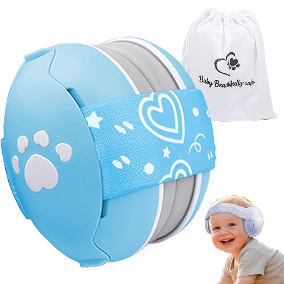 Heart Shape Baby Ear Defender For Babies And Toddlers Up To 36 Months, Noise Reduction Earmuffs, Comfortable Infant Headphones For Improves Sleep Unisex Kids Shochx