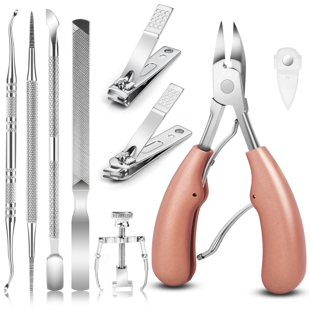 Artcut 9 Pcs Ingrown Toenail Corrector, Ingrown Toenail Treatment, Ingrown Toenail Clippers, Professional Podiatry Tools, Chiropody Tools