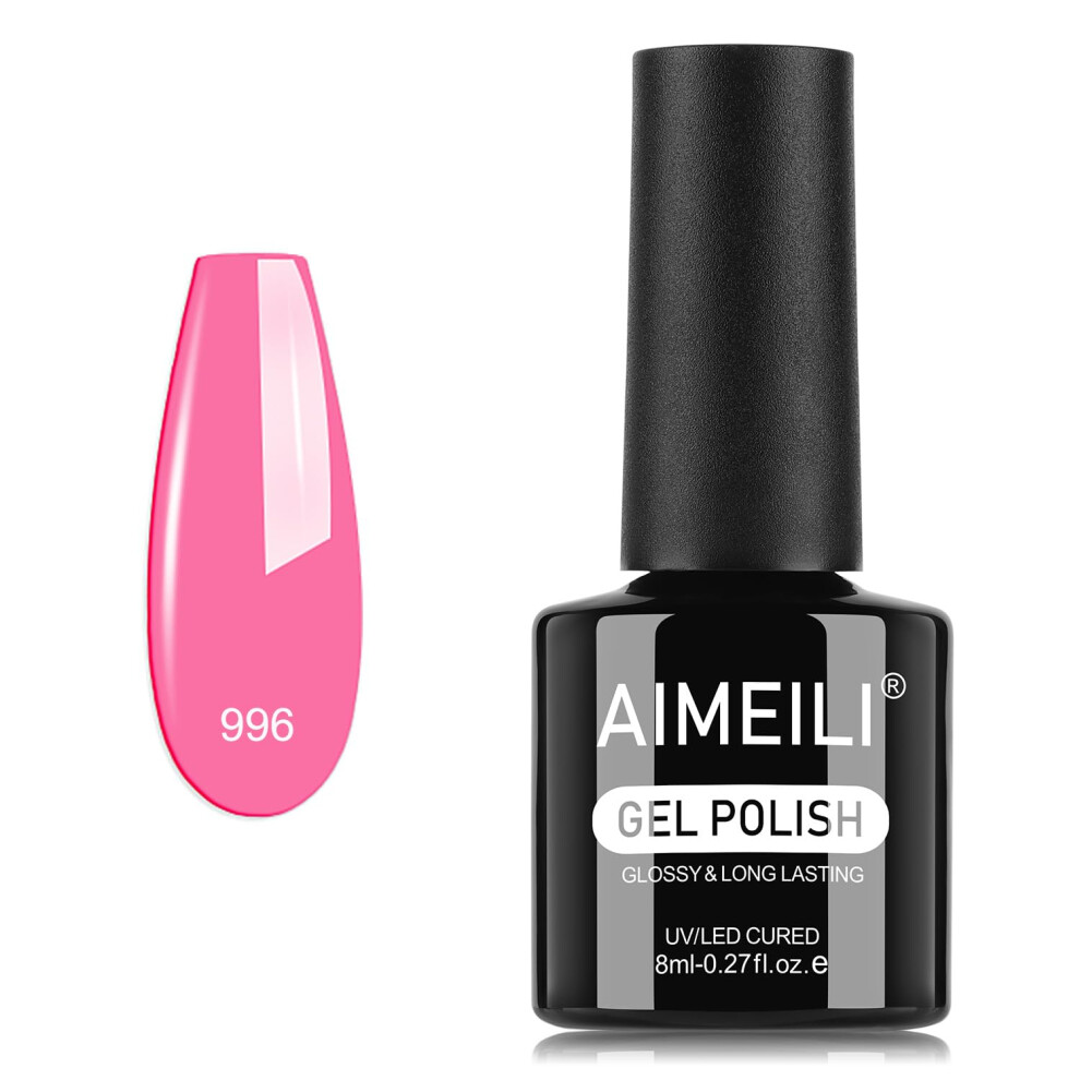 Aimeili Gel Nail Polish, Shine Finish And Long Lasting Soak Off U V Led Nail Art For Women Girls Manicure Salon Diy Home - 996 8Ml