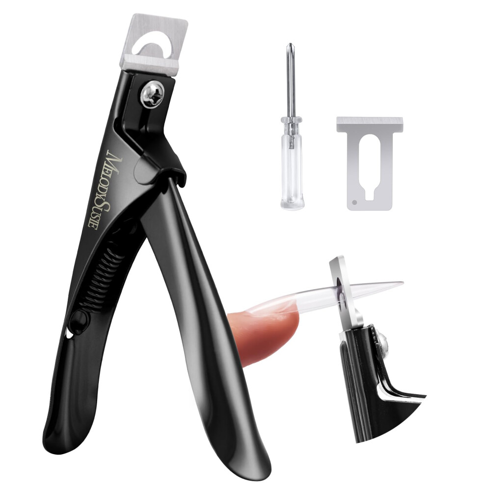 Melodysusie Nail Clippers Tip Cutters For Acrylic False Fake Gel Artificial Nails Rustproof Sharp Professional Manicure Pedicure Trimmer Nail Care