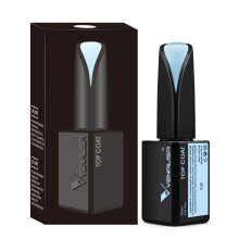 VENALISA Gel Nail Polish 15ml No Wipe Top Coat Scratch Resistant High Gloss Soak Off Nail Long Lasting Strong Gel Tempered Top Coat Nail Art DIY Home