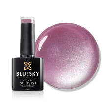 Bluesky Cat Eye Gel Nail Polish 10ml, Rose Whisper - SJC07, Pink Magnetic Nail Polish with Cat Eye Effect for LED UV Lamp, Long-Lasting