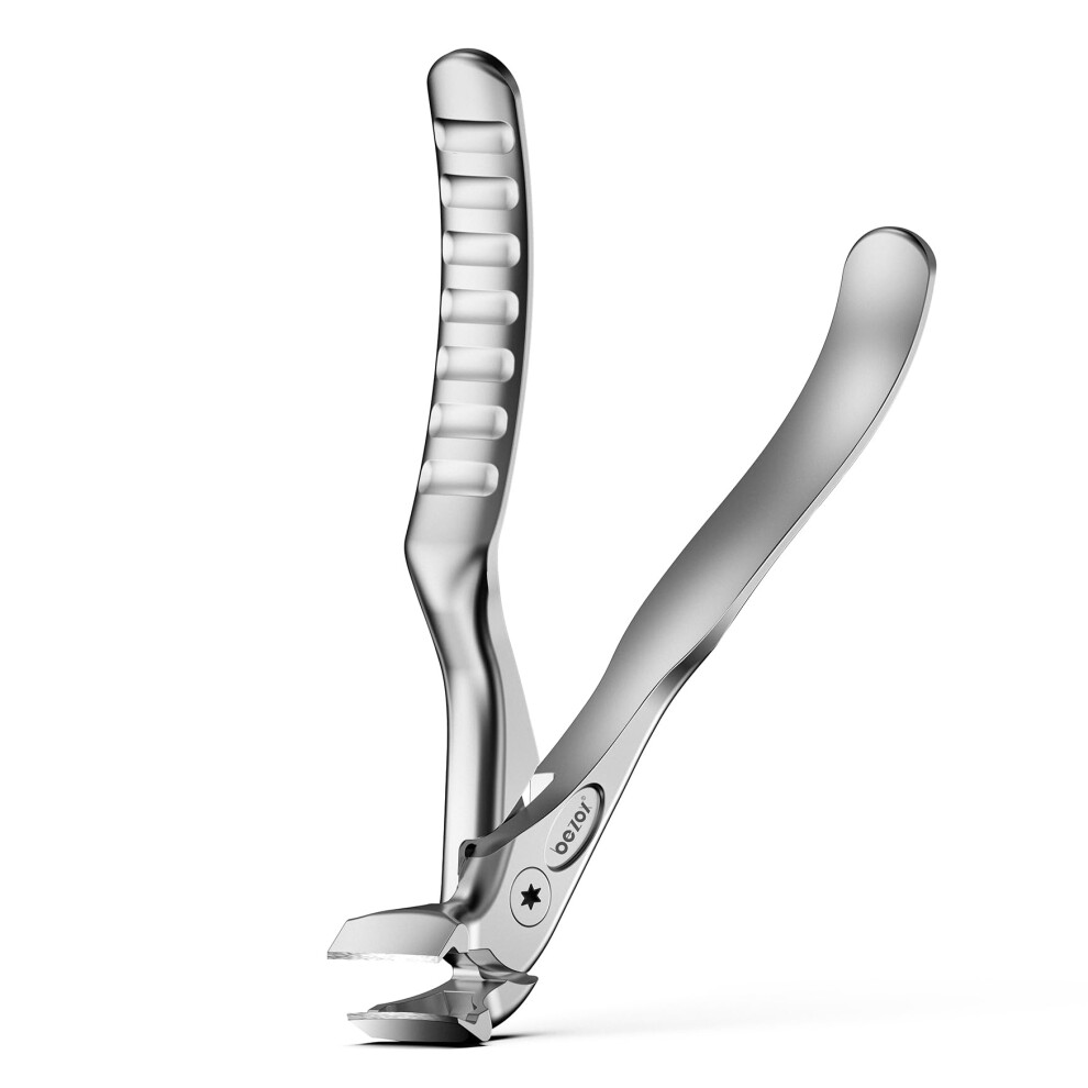 Bezox Ergonomic Nail Clipper For Seniors - Long Handle Nail Clippers With Catcher, Toenail Clipper For Thick Toenails And Fingernails