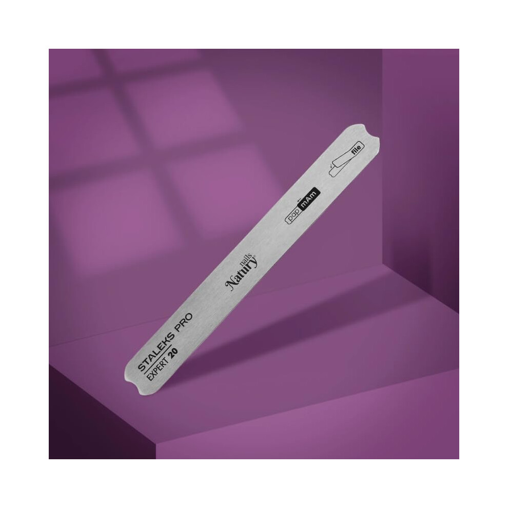 Natury Nails Staleks Pro By Straight Metal Base For Self-Adhesive Files Or Pamam. Stainless Steel Expert 20. Mbe-20