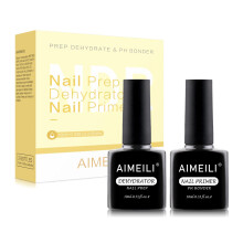 AIMEILI Natural Nail Prep Dehydrator & Bond Primer - Acid Free, Fast Air Dry Superior Bonding for Gel Polish and Acrylic Powder - Protein Bonding