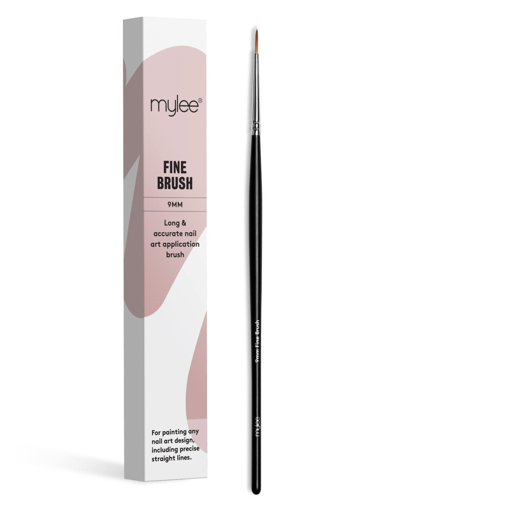 Mylee Brush For Gel Nail Art & Polish Application, 7 Designs, Oval, Angled, Ombre, Fine, Professional Quality Manicure Painting Tool