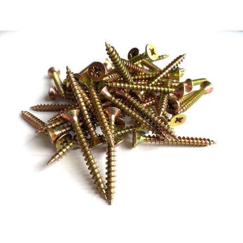 Forgefix ForgeFix Multi-Purpose Single Thread Screws | 5.0 x 50mm | Zinc Yellow Passivated | Box 200 2