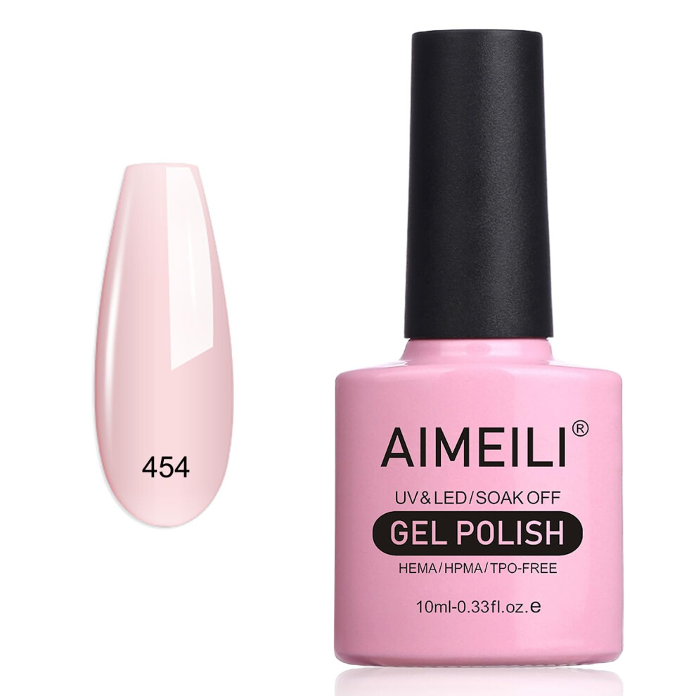 Aimeili Gel Nail Polish, Nude Gel Polish Uv Led Soak Off Gel Nail Varnish Nail Art Manicure Pedicure Chip Resistant, Long Lasting & Easy To Apply