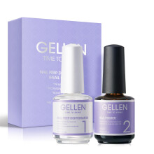 Gellen Nail Dehydrator and Primer, Hema-free Nail Prep Dehydrator & Acid-free Bond Primer for Long-lasting Adhesion Gel Polish Acrylic Powder
