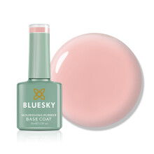 Bluesky Rubber Base Coat 10ml - Girl's Secret, Build & Strengthen Weak Nails, UV/LED Soak Off Gel Nail Polish