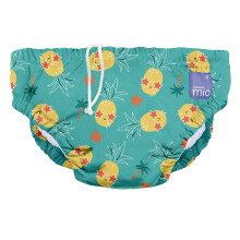Bambino Mio, Revolutionary Reusable Swim Nappy Pants for Babies and Toddlers, Boys and Girls, Pineapple Party, Large (1-2 Years)