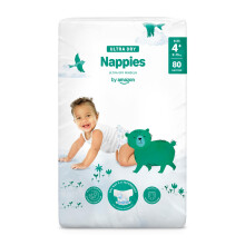 By Amazon - 80 Ultra Dry Nappies - Size 4+ (9-15 kg) (Previously a Mama Bear brand, same product)