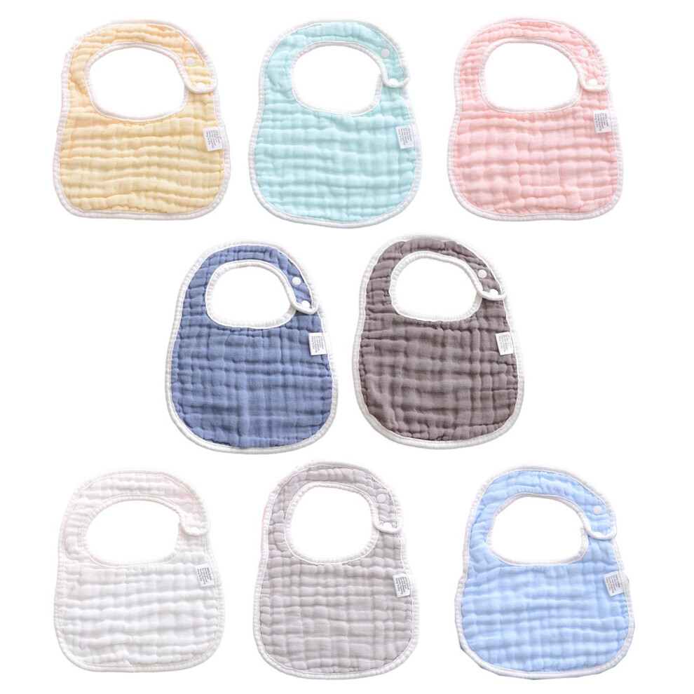 8 Packs Baby Bibs Cotton Baby Bandana Drool Bibs Feeding Bib With Adjustable Snaps Soft Dribble Bib For Feeding And Drooling Unisex Newborn Oaygat