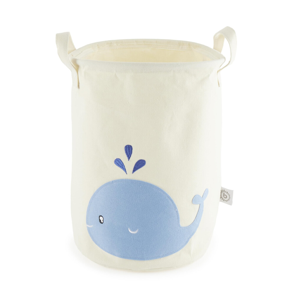 Laundry Basket Baby Whale Large Storage Basket Children Cotton And Waterproof Storage Nursery Laundry Basket Children Girls Toy Basket Bieco