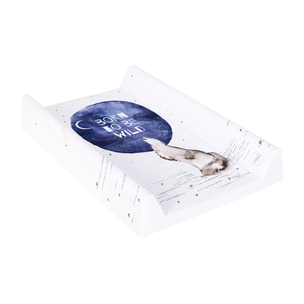 Soft Base Newborn Baby Changing Unit Mat With Raised Edges 48X70 Cm (Born To Be Wild) Baby Comfort