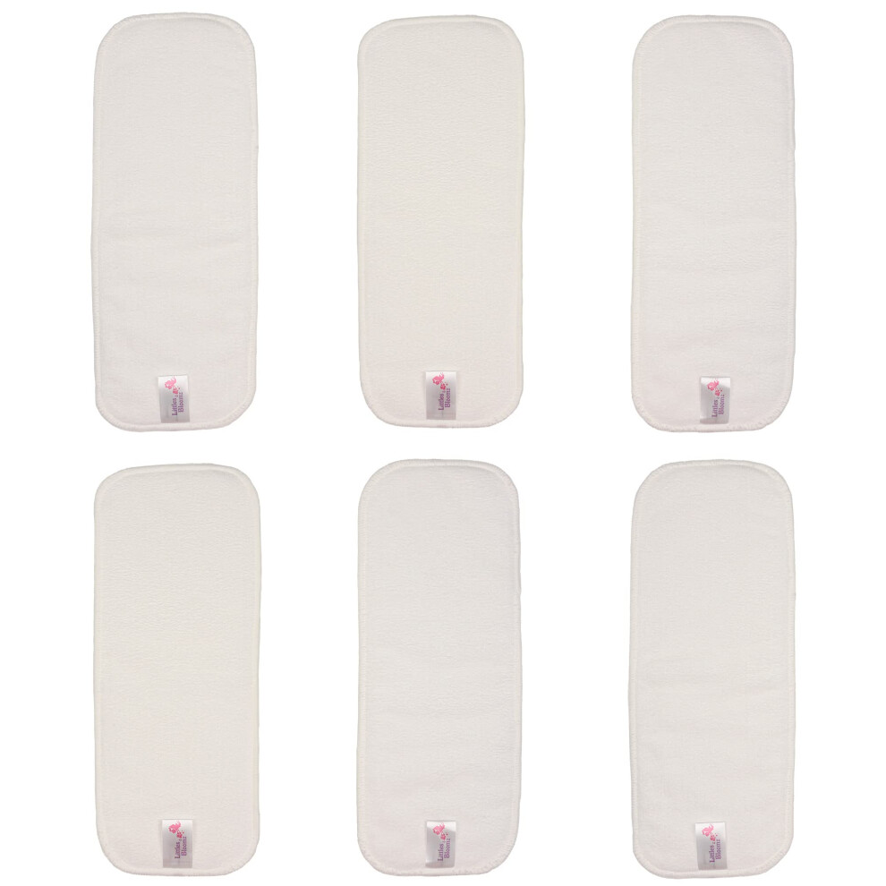 Littles And Bloomz 6 Microfibre Reusable Nappy Insert Cloth Diaper Booster, Mf6 Littles & Bloomz