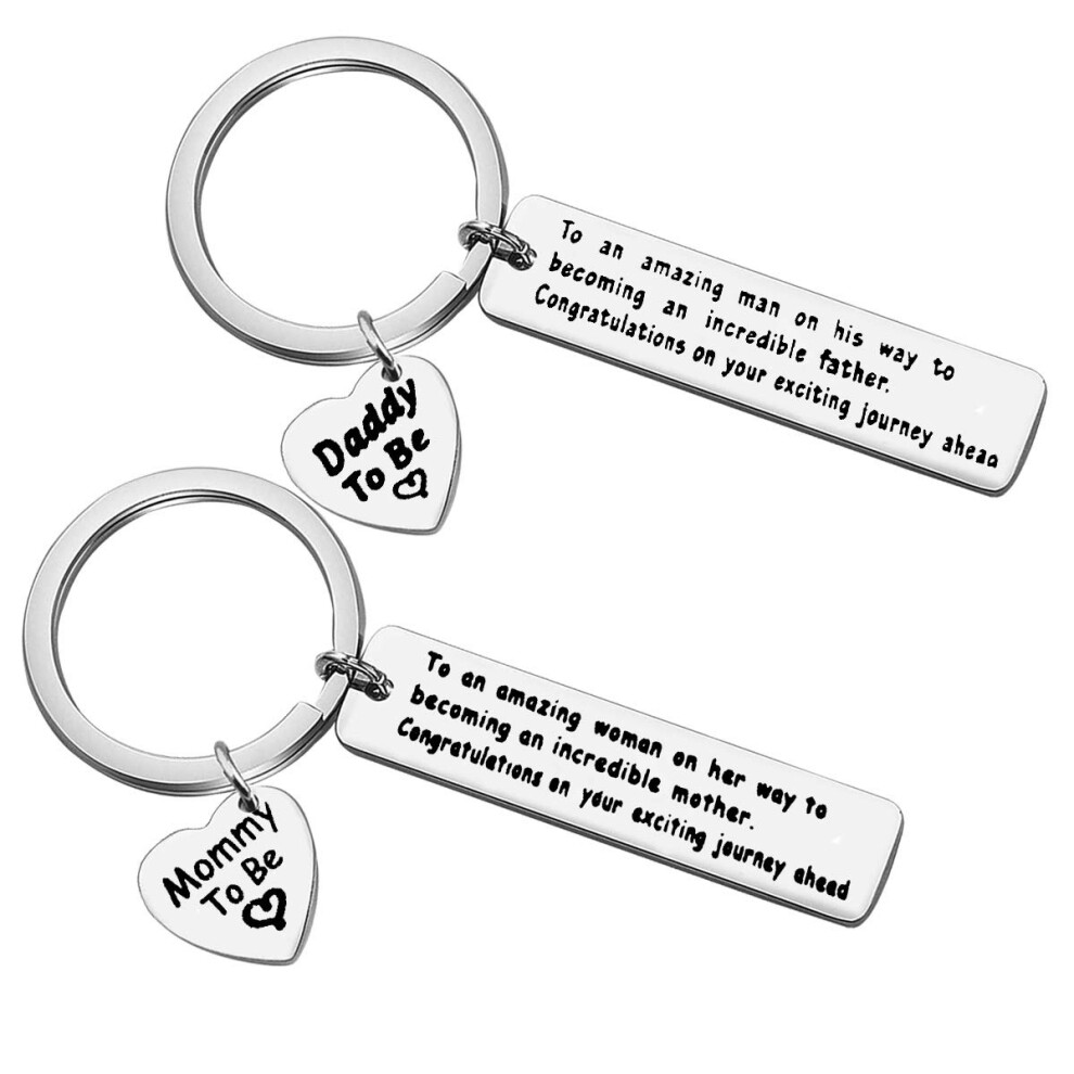 New Mum Keyring New Dad Gifts Pregnancy Announcement Gifts New Parents To Be Gifts First Time Mum Dad Gifts Mothers Day Gifts Father Day Gifts Huwujiu