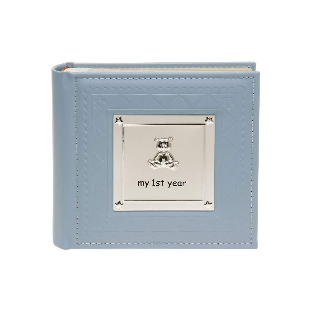 Photo Album - My First Year Baby Boy Photo Album - 77802 Blue Shudehill Giftware
