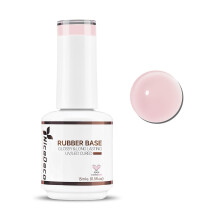 Nicedeco 4 In 1 Rubber Base Gel For Nails, Clear Sheer Color Gel Nail Polish UV LED, Elastic Rubber Nail Strengthen Enhance Base Coat 022