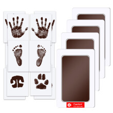 TATUNER Baby Hand and Footprint Kit Inkless - Mess Free Ink Pad, Paw Print Kit for Dogs and Cats, Safe Clean Touch Ink Pads for Newborn Handprints