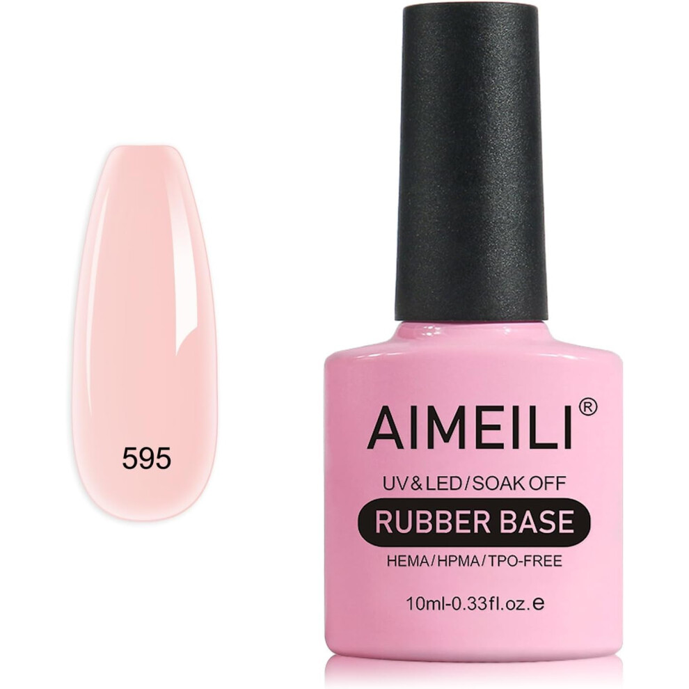 Aimeili 5-In-1 Gel Nail Polish Rainbow Of Colors - Uv Led Soak Off Base Coat Strengthener With Nail Rhinestones Glue - 595 10Ml