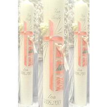 VT-14 Christening / Communion Candles for Boys or Girls 400/40 mm including Accessories for Writing on the Candle