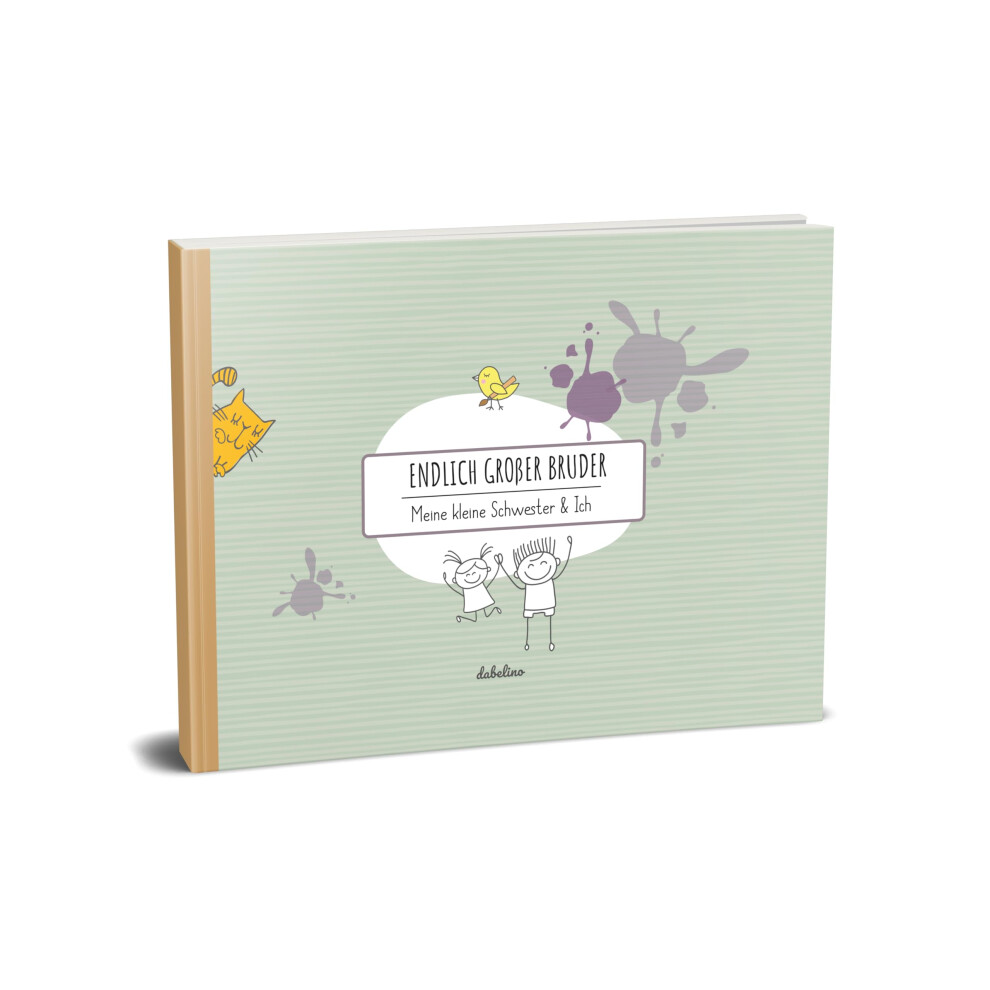 Gift For Big Brother - "Kleine Schwester + Großer Bruder" Book, Environmentally Friendly, Recycled Paper, Memory Book Dabelino