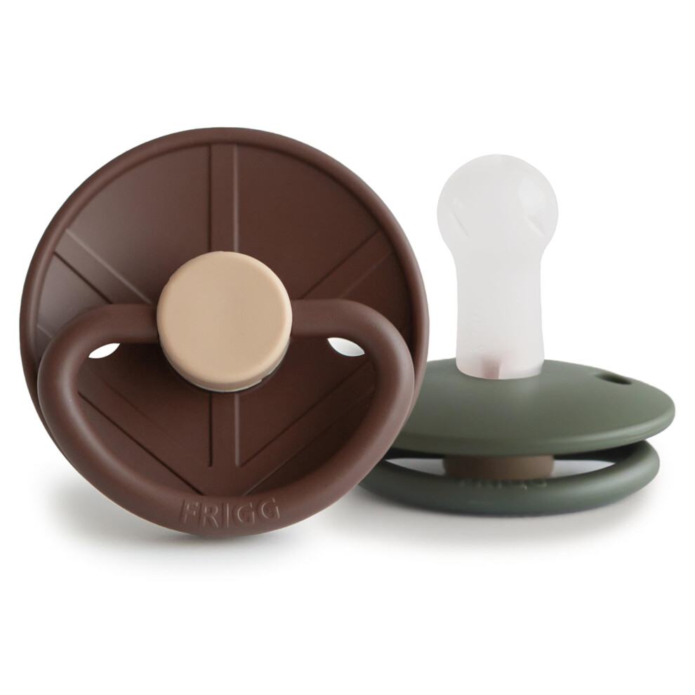 Little Viking Silicone Pacifier | Pack Of 2 Pacifiers | Silicone Soother Dummy | Bpa-Free | Made In Denmark | Symmetrical Cherry Shaped Nipple Frigg