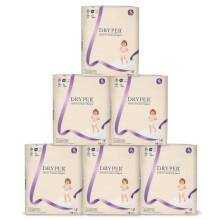 Baby Nappies DRYPER Size 6 (16kg +), 108 Count, Ultra-Thin Soft Hypoallergenic Nappies for Sensitive Skin, 3D Leak Guards, Wetness Indicator