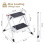 Kingrack Step Ladder Stool, Double Side Folding Step Stool, Portable 2 Step Ladder with handdle, Anti-Slip Large Platform 5