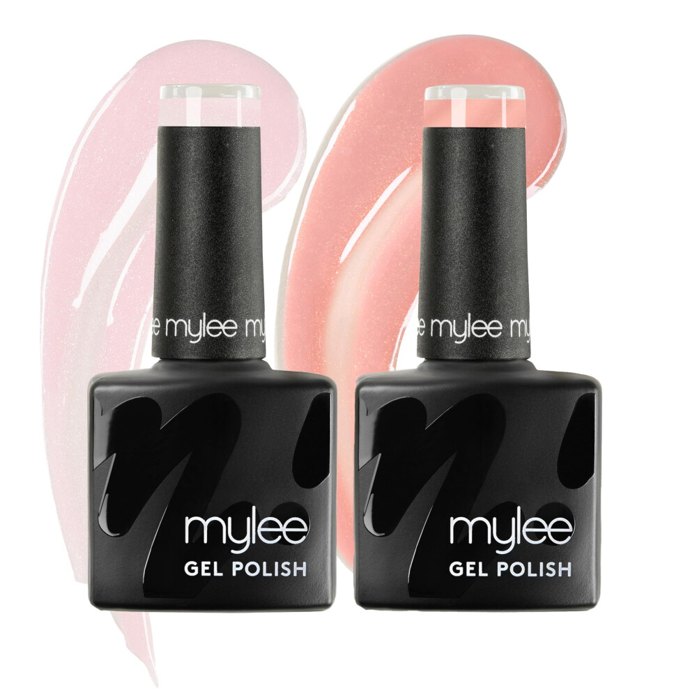 Mylee Gel Nail Polish Duo 2X8ml [Blushing Bride] - Uv/Led Soak-Off Nail Art Manicure Pedicure For Professional, Salon & Home Use