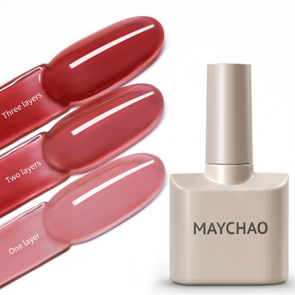 Maychao Pink Jelly Gel Nail Polish -15Ml Blush Jelly Gel Polish Soak Off Uv Led Nude Nail Varnish For Diy Manicure Home Salon Nail Art