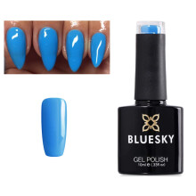 Bluesky GEL NAIL POLISH BLUE AQUA LIGHT BLUE SEASIDE BLUE Spring Summer Color CS24 UV LED Soak Off 10ml