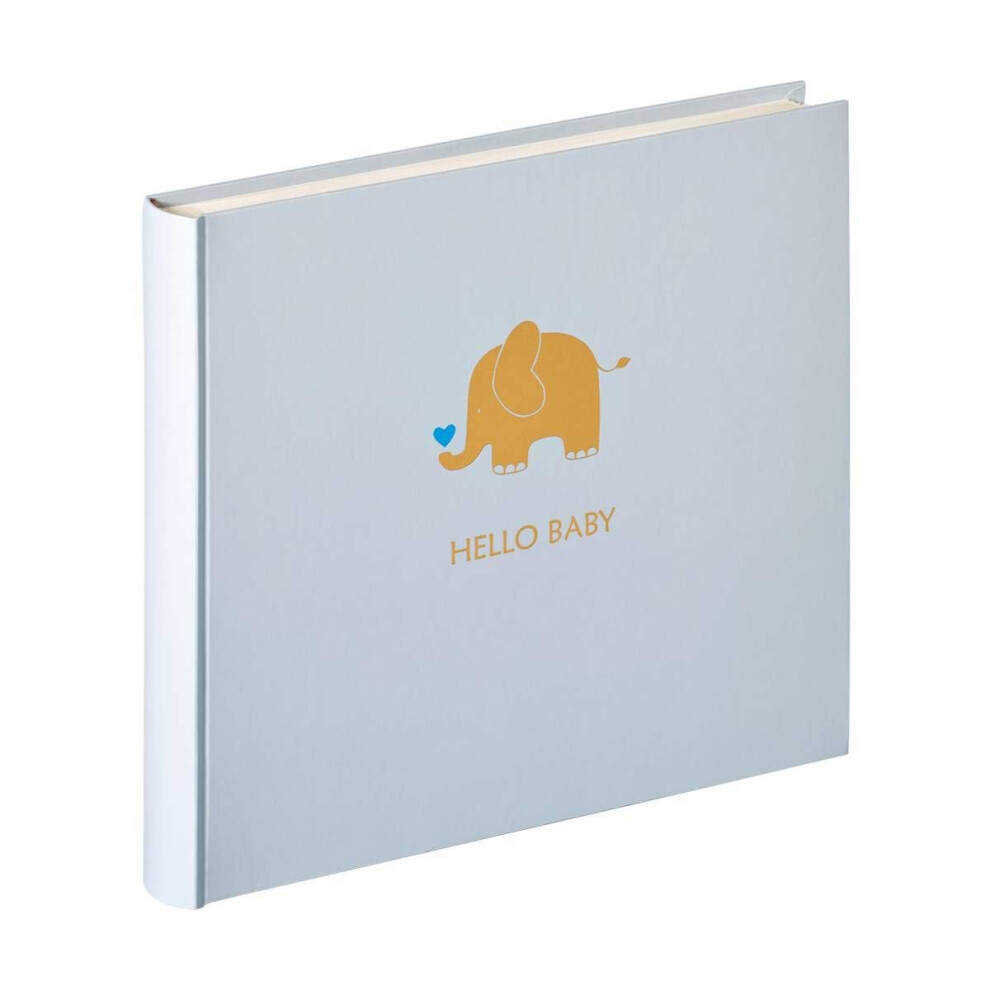 Photo Album 28 X 25 Cm Baby Album With Embossing, Baby Animal Uk-148-L Blue Walther Design