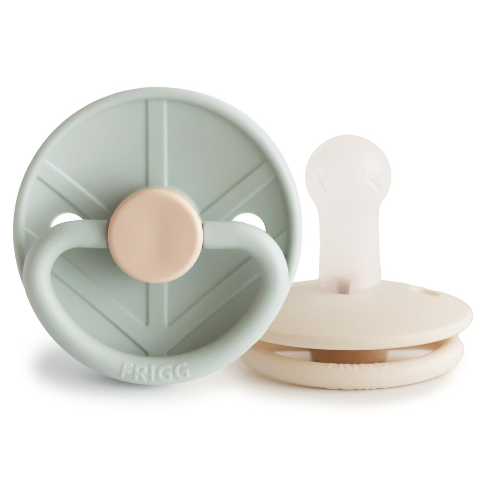 Little Viking Silicone Pacifier | Pack Of 2 Pacifiers | Silicone Soother Dummy | Bpa-Free | Made In Denmark | Symmetrical Cherry Shaped Nipple Frigg