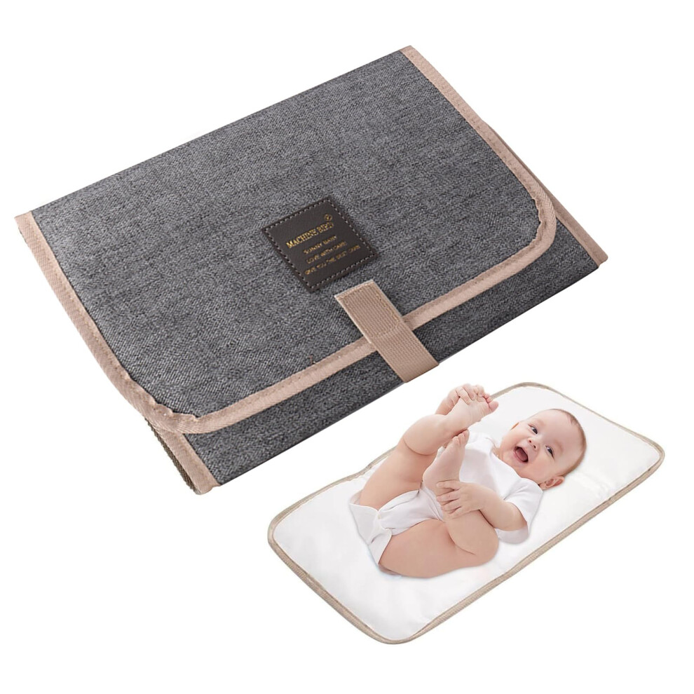 Baby Foldable Travel Changing Mat Portable Change Mat - Grey Ytugil