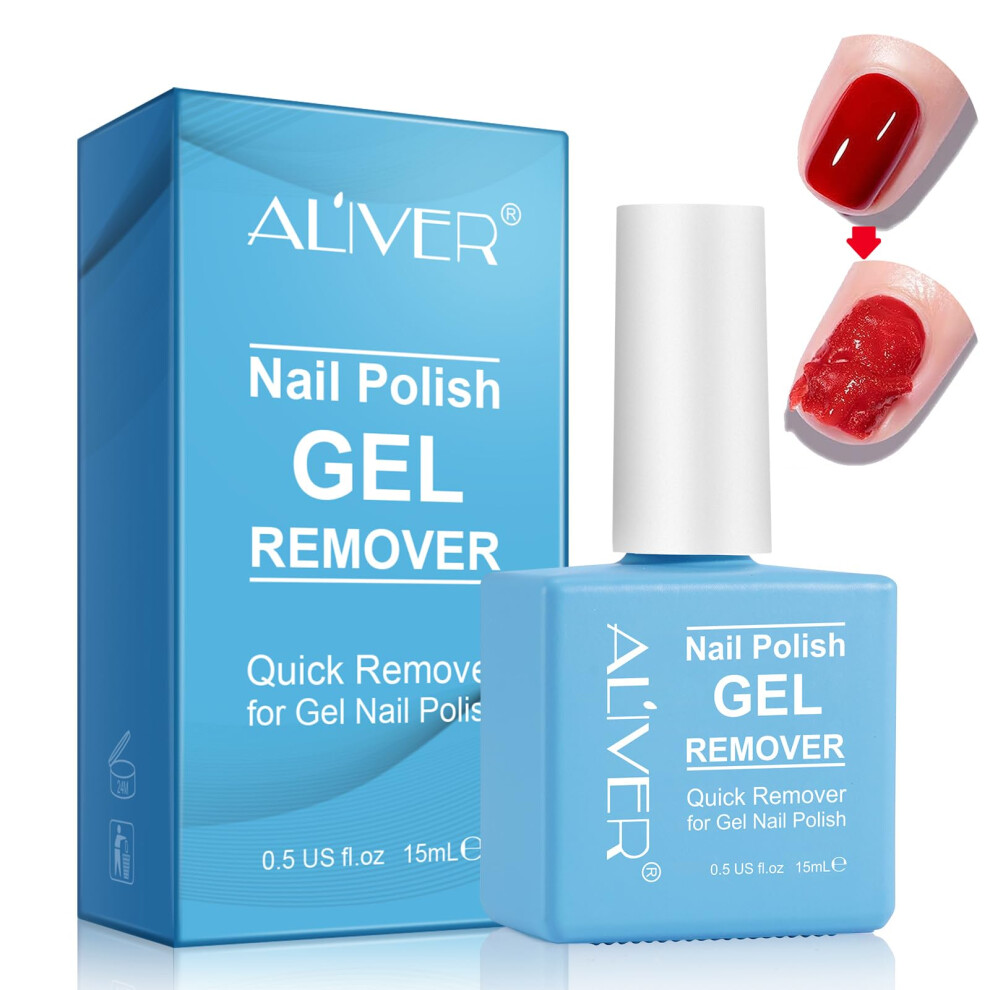 Nifeishi Gel Nail Polish Remover, Gel Polish Remover For Nails, Fast Nail Polishs Remover - Removes Gels Nail Polish Within 2-4 Minutes, 15Ml