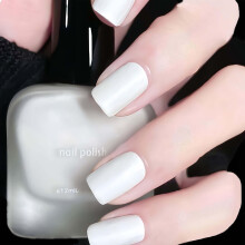 White Nail Polish, Matte Nail Polish, Quick-drying, No Need for UV Curing, Perfect for Women During Winter or Christmas