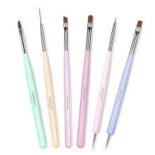 Beetles Nail Art Brushes Set Gel Polish Nail Art Design Pen Painting Tools with Nail Extension Gel Brush, Builder Gel Brush